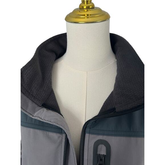 Carhartt Fleece Lined Soft Shell Winter Coat Jacket Gray Colorblock Gorpcore XL - Picture 12 of 16